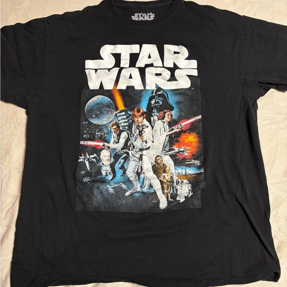 Star Wars Black Graphic T-Shirt Size XL